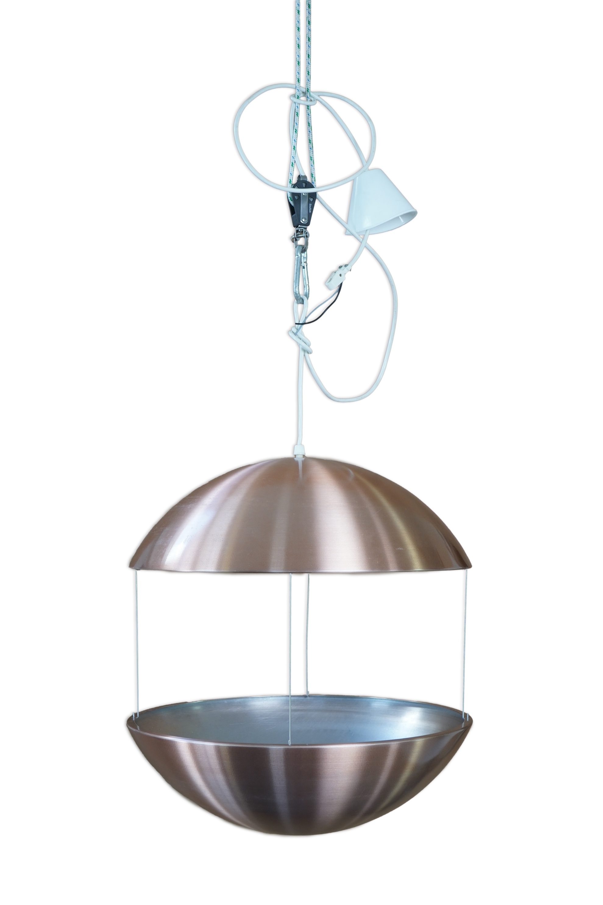 Poul Cadovius (Danish, 1911-2011): A 'Royal System' RS50 hanging pendant 'flower' lamp and planter